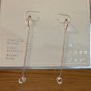 A New Day Sterling Silver Chain Earrings